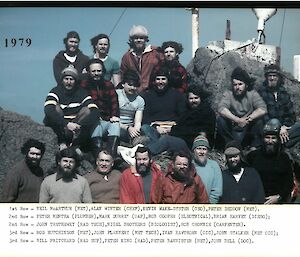 A group photo of the expeditioners of the 1967 ANARE