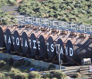 The fuel farm at Macquarie Island