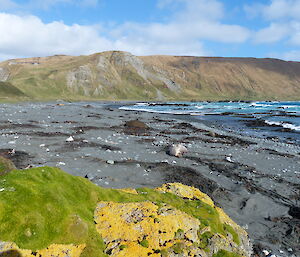 Our first picture taken along the beach south of the station