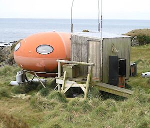 A current picture of Waterfall Bay hut