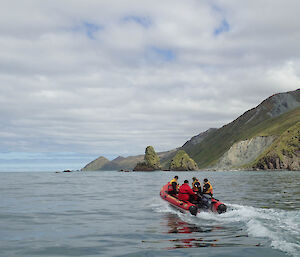 An IRB on the east coast of the island