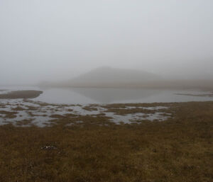 Green Gorge tarn and its surrounding bogs