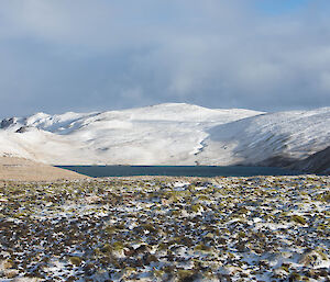 Lake Prion in snow.