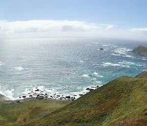 Looking over West Beach and Station from the top of Drs