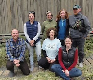 A ‘stand’ of botanists – group shot of the team