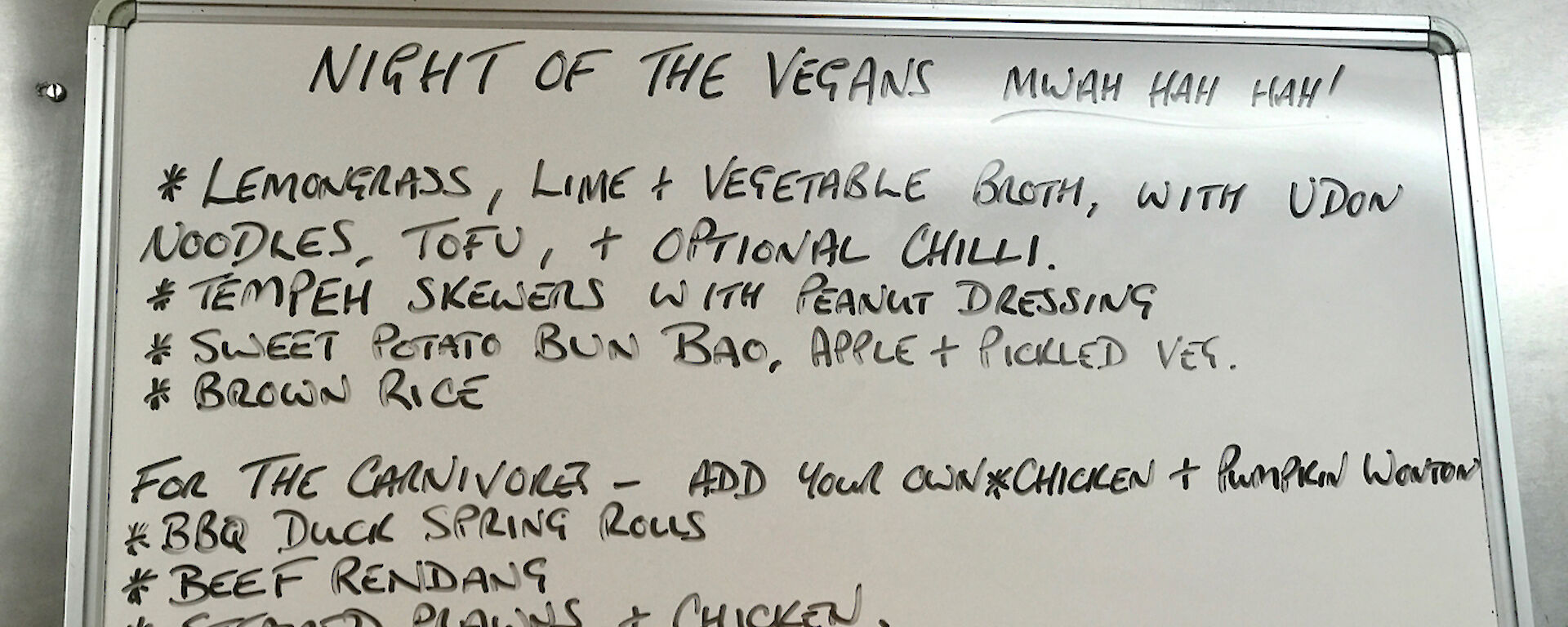 “Night Of The Vegans” by Chef Nick Baker — Macquarie Island 2017