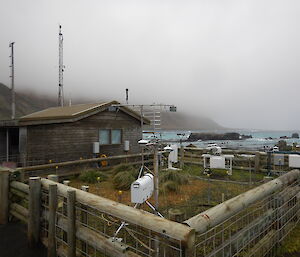 The MICRE project instrumentation outside the clean air laboratory — Macquarie Island