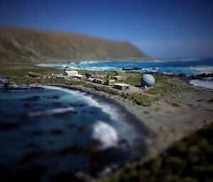 Macquarie Island Station — Tilt Shift Photograph