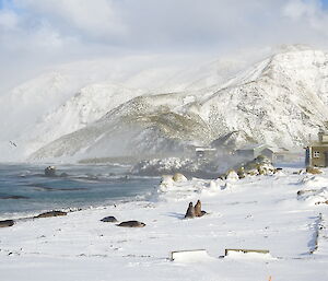 The Varne Plateau covered in snow.