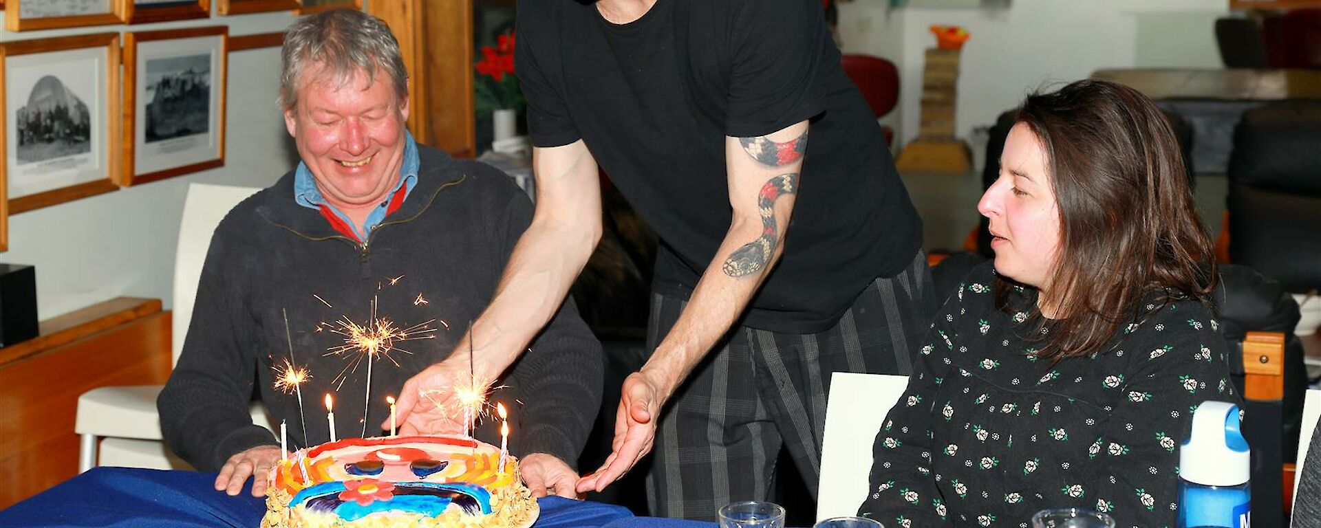 A ‘clown’ birthday cake.