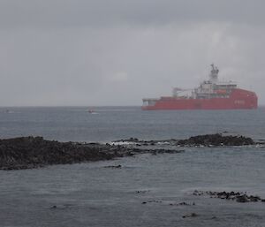 A picture of the new French Navy Icebreaker L'Astrolabe