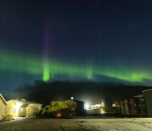 Macquarie Island aurora from the station.