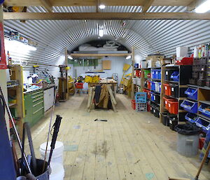 Macquarie Island Nissen Hut — Inside the Plumbers Workshop