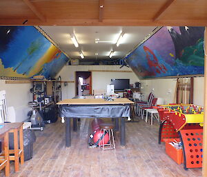 Macquarie Island Nissen Hut — Inside the old Electrical Workshop now the Post Office