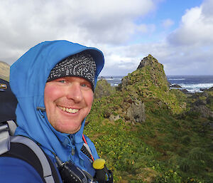 Shameless selfie in the Labyrinth — part of Mawson Point just south of Bauer Bay on the west coast of Macquarie Island