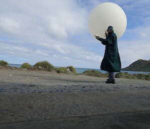 A balloon release on Macquarie Island recently