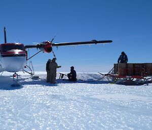 Twin Otter refuelling at Rumdoodle