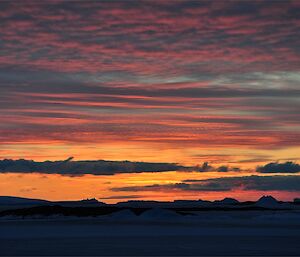 The colours of sunset are amazing