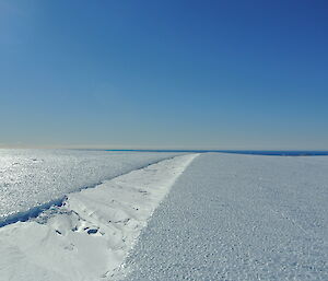 The plateau where on a on a still night you hear the glacier ice popping and cracking.