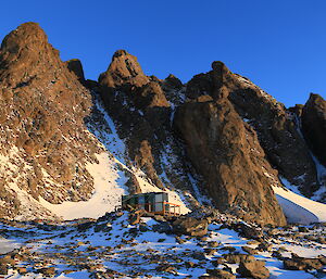 Rumdoodle hut at the foot of the North Masson Range.