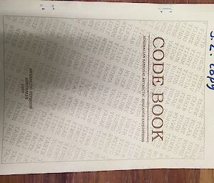 the front cover of a book titled ‘Code Book'
