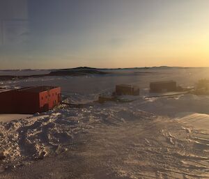 A sunny day looking over the workshop