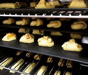 pastries in a proofing oven