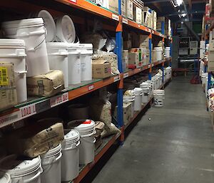 The rows of nuts, dried fruit and muesli waiting to be counted.