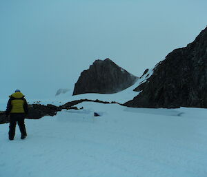 The Mawson field training officer, checking all is well with those out in bivvy through the night