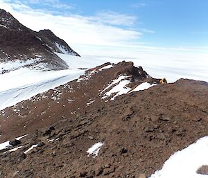 The final stages of our walk back to Hendo hut