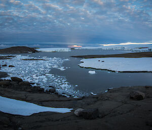 A view of Mawson out to the east showing the view before the storm