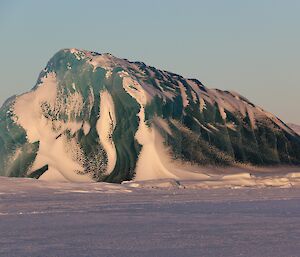 A large multi-coloured jade iceberg.