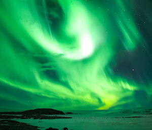 Aurora over East Bay