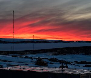 Spectacular Easter Saturday sunset