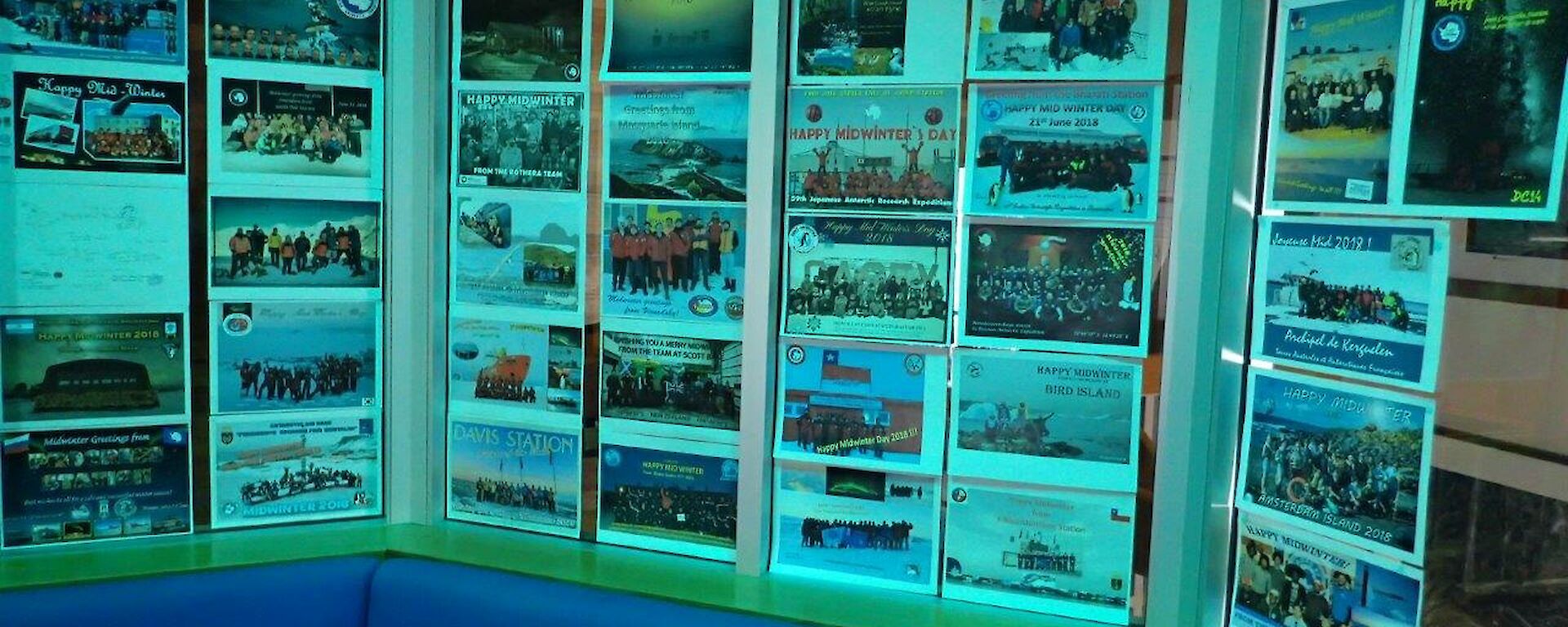 A wall of greetings