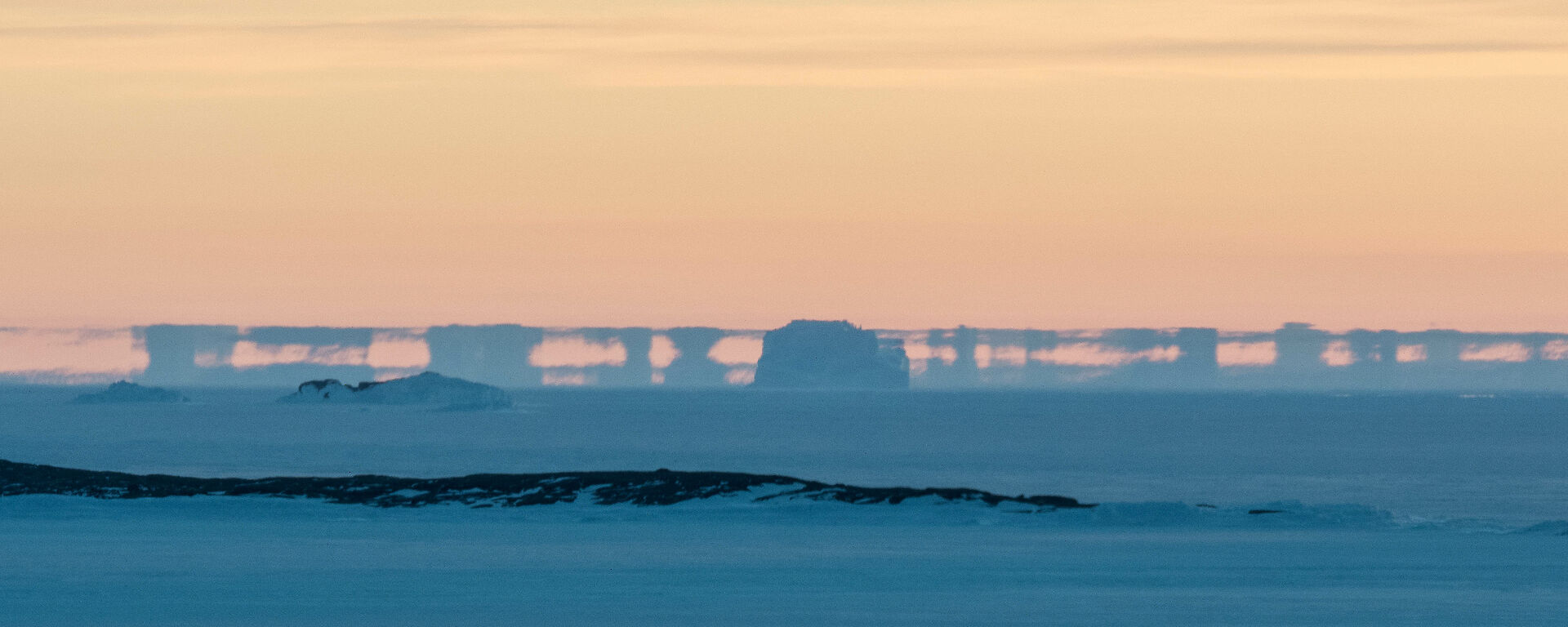Fata Morgana on the horizon