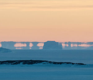 Fata Morgana on the horizon