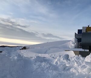 A blizz tail with a dozer road clearing