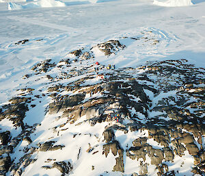 Macey hut from above