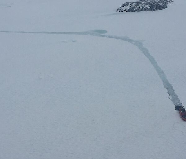 A ship in the sea ice