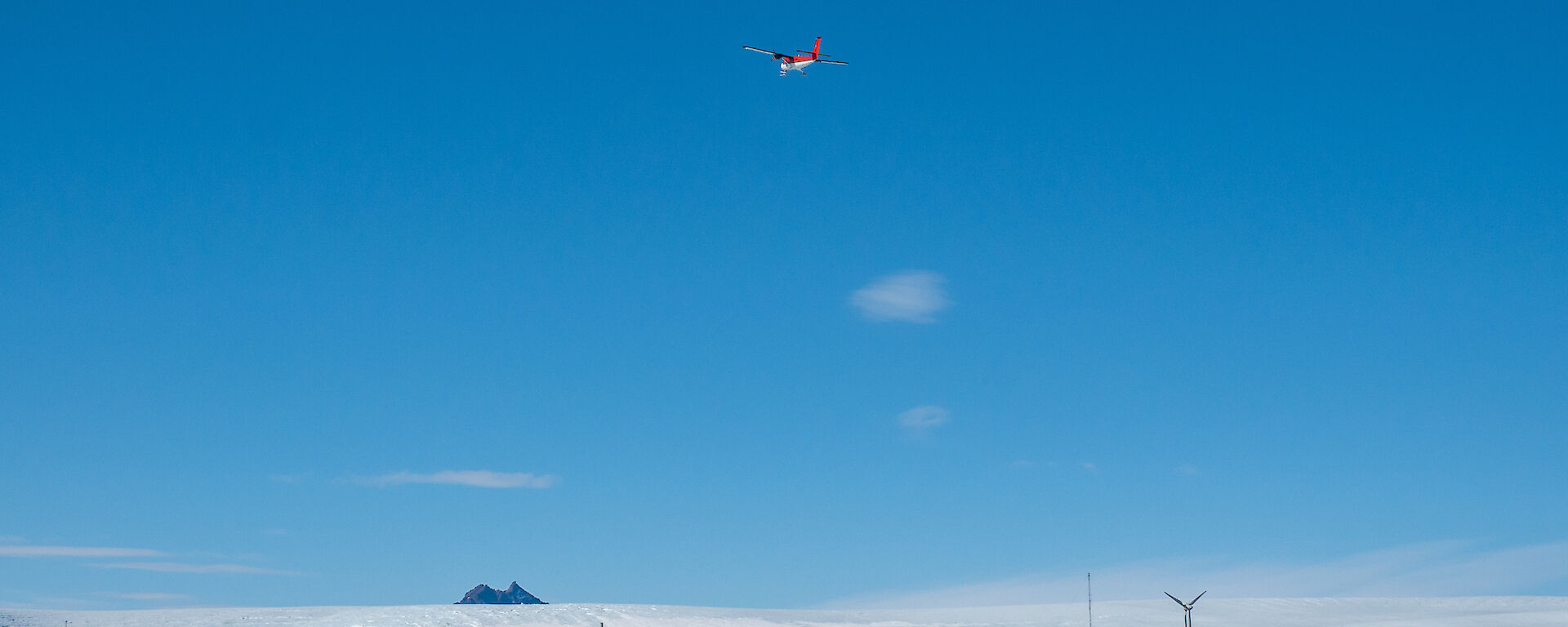 Mawson Station as viewed from the sea ice