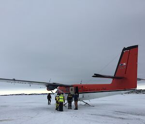 A plane on the ice