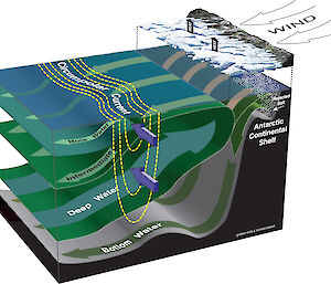 Schematic of the Southern Ocean overturning circulation