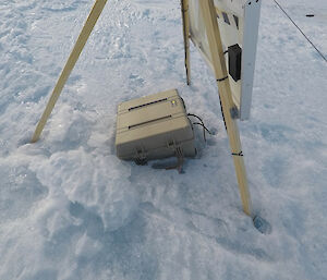 A GPS instrument on the Sørsdal Glacier.