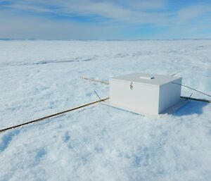 A white box housing an instrument antenna.