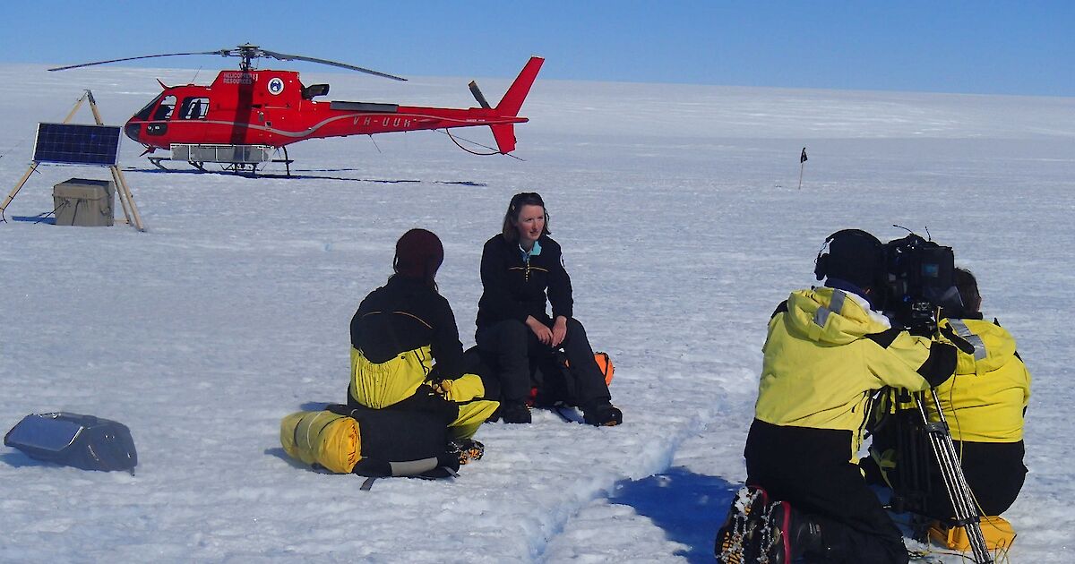 Sørsdal Glacier Blog 11 Science communication Australian Antarctic