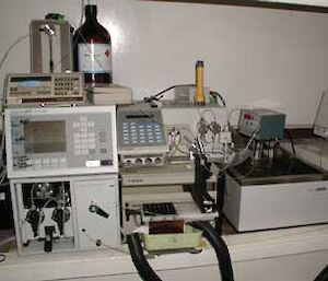 A high performance liquid chromatography (HPLC) instrument.