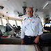 Captain Murray Doyle on the bridge of the Aurora Australis in 2012.