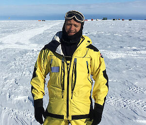 Glenn Jacobson in Antarctica.