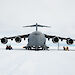 The C17-A Globemaster aircraft at Wilkins Aerodrome in East Antarctica.